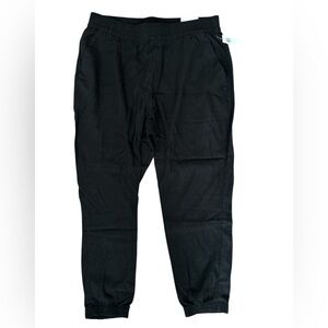 High Waisted Twill Jogger Pants NWT